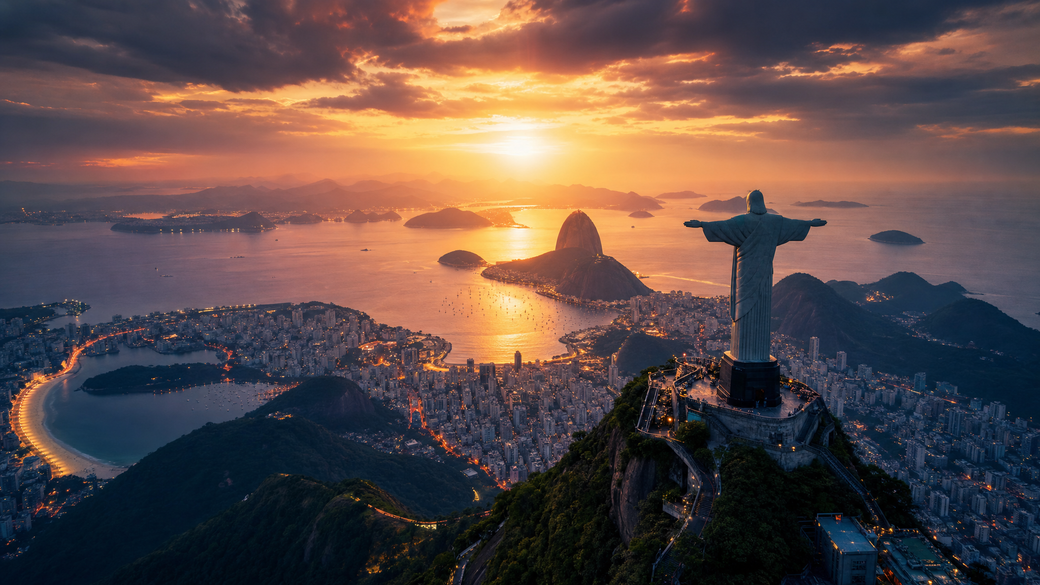 Rio aerial AI video